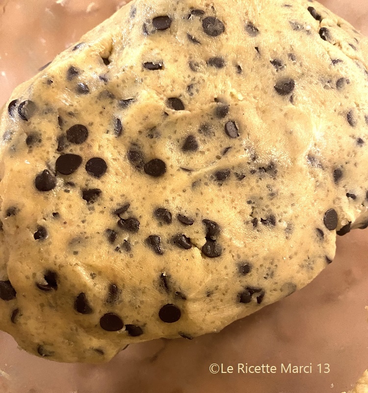 Originales und perfektes Rezept für amerikanische Cookies Teig