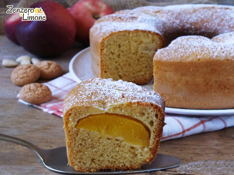 pfirsichkranzkuchen - stück