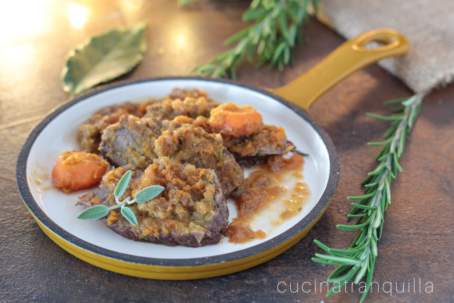 Kalbsbraten mit Zitrusfrüchten