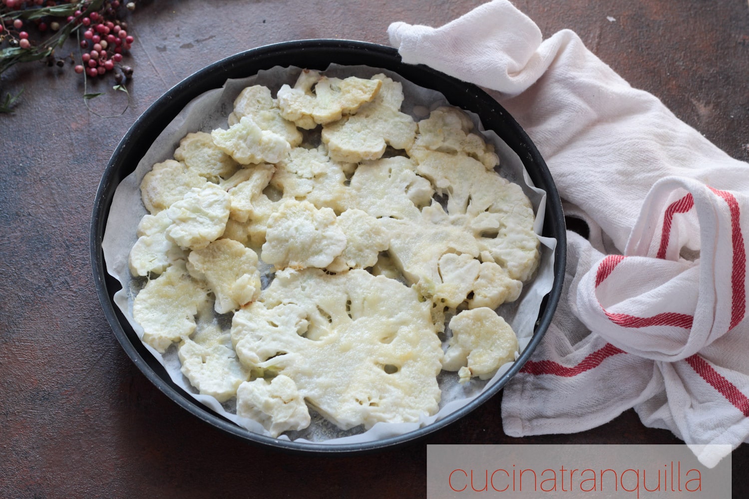 Blumenkohl-Schnitzel in der Mikrowelle