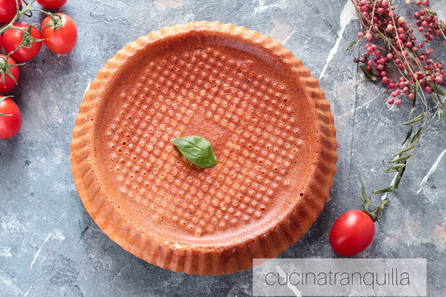 Herzhafte Torte ohne Hefe