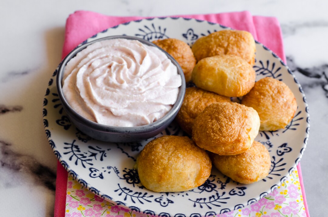 Parmesan-Frikadellen (Parmesan-Krapfen mit Eiweiß)