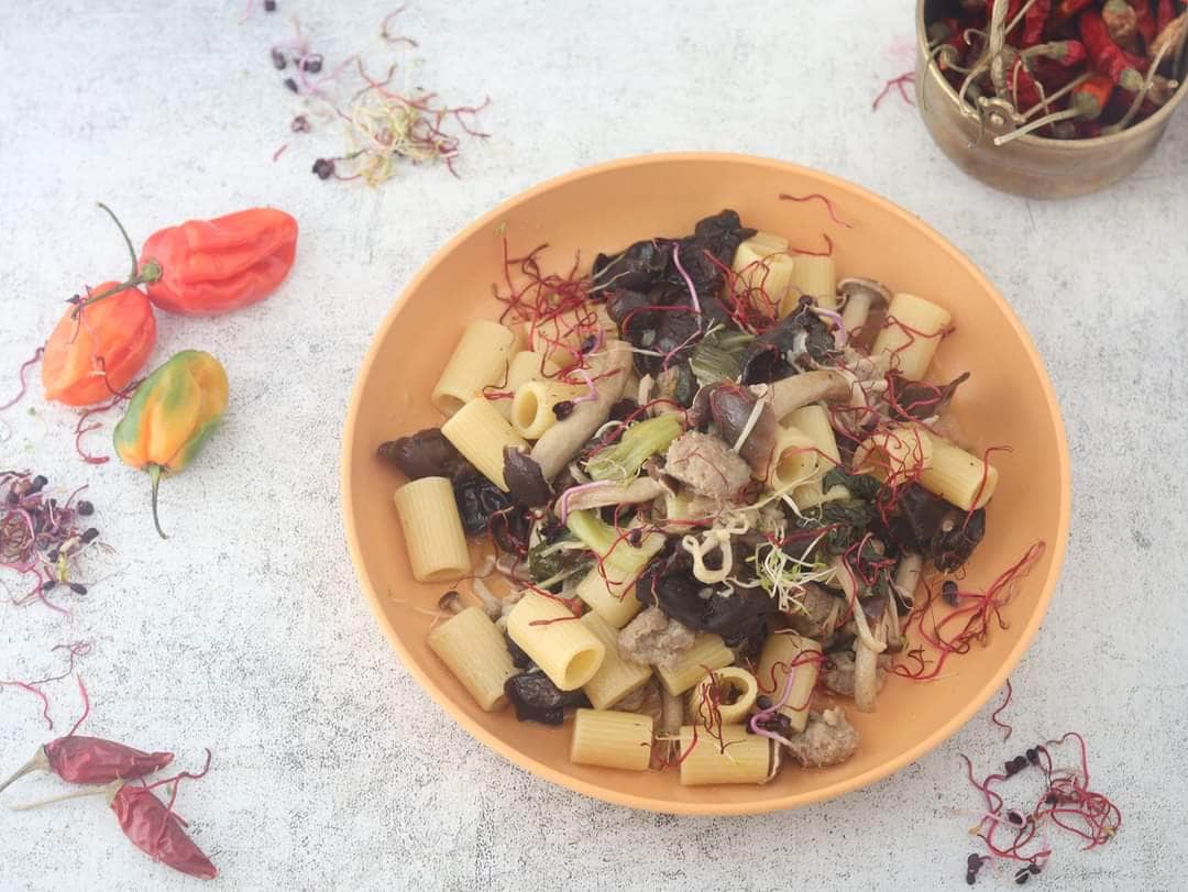 Pasta alla Boscaiola (Italo-Chinesisch)