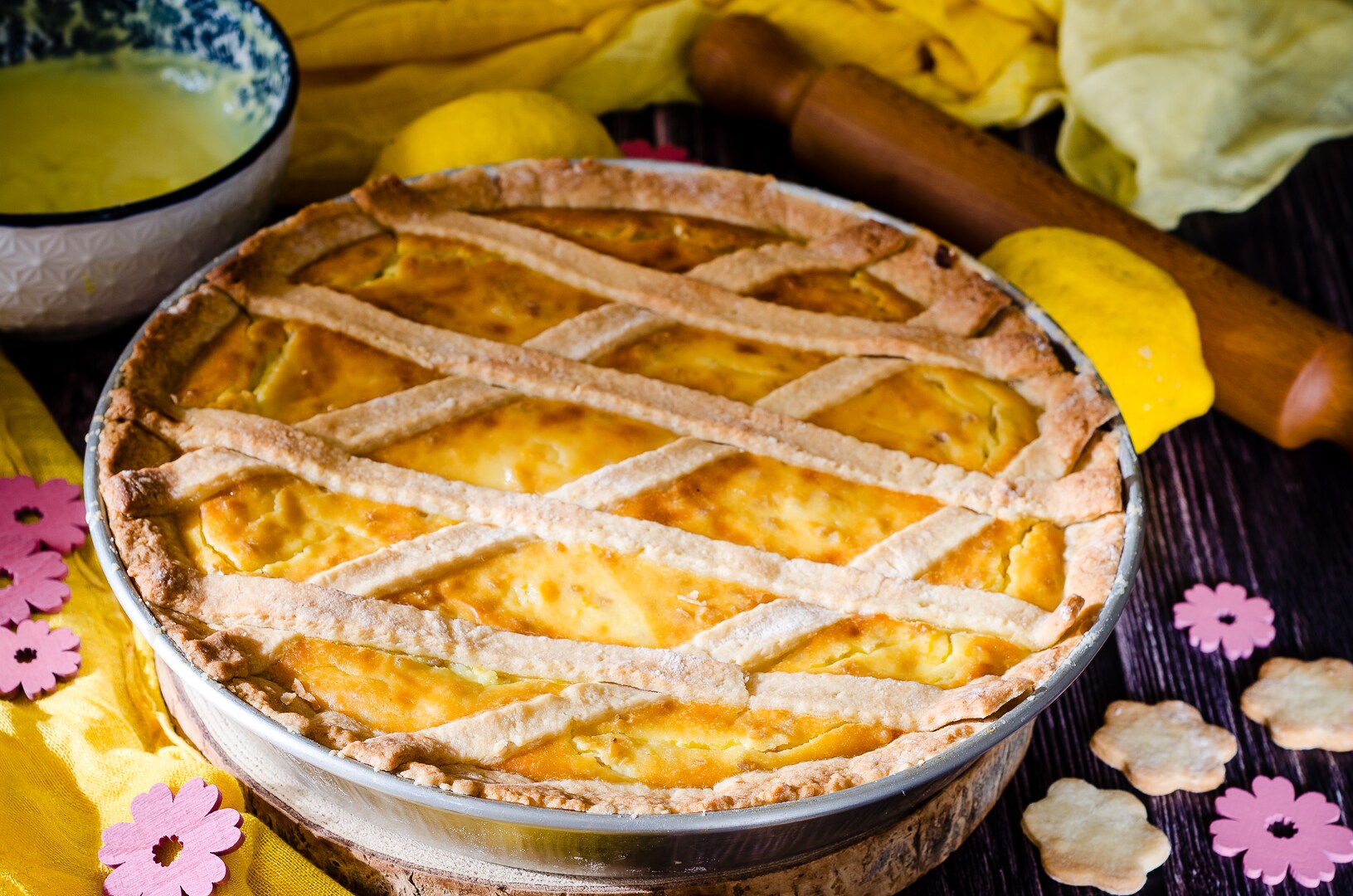 Pastiera mit Konditorcreme