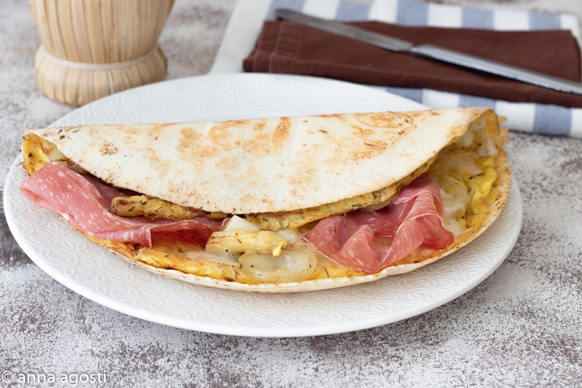 Piadifrittata das schnelle, schmackhafte und originelle Rezept