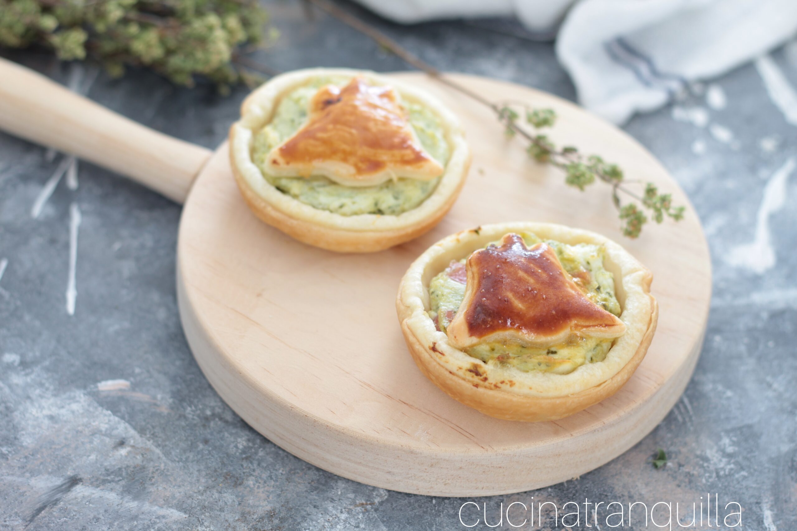 Ricottakörbchen mit Pesto