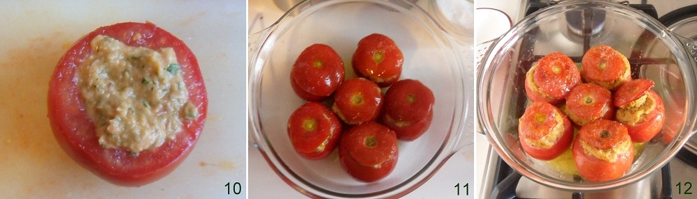 die Tomaten im Ofen backen