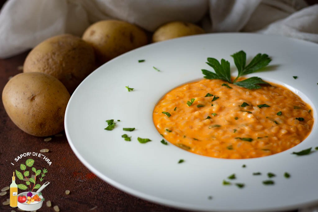 Cremiges Risotto mit Stracchino und Kartoffeln
