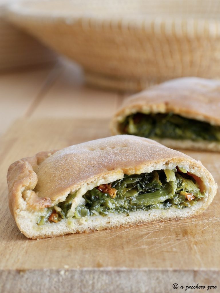 Ragusische Vollkorn-Scacce mit Spinat