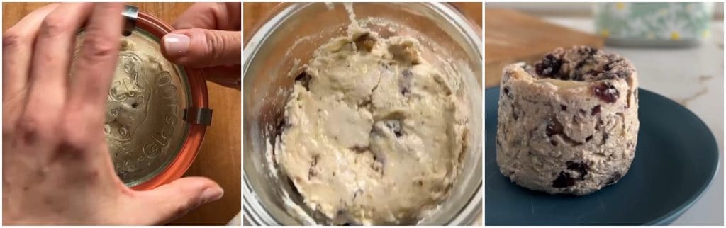 Ricotta-Omelett im Glas gekocht
