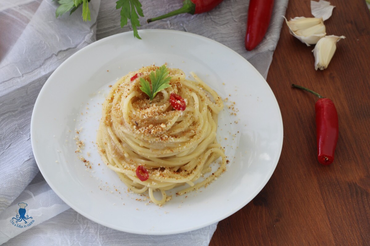 Risottierte Spaghetti mit Anchovis