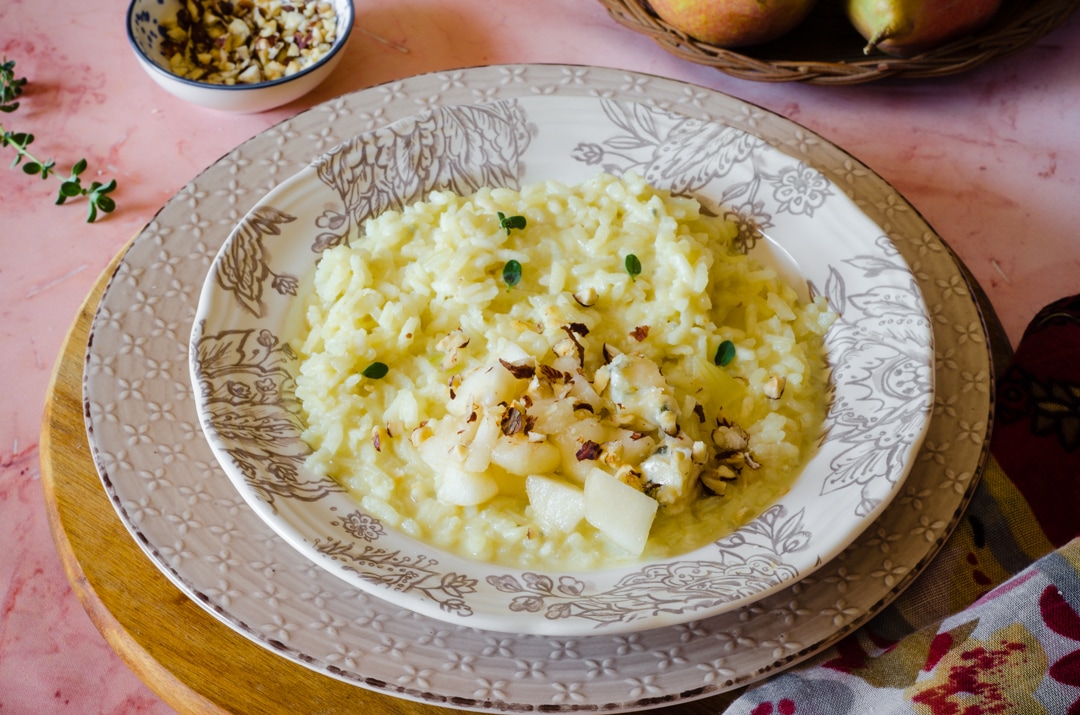 Risotto mit Birnen und Gorgonzola