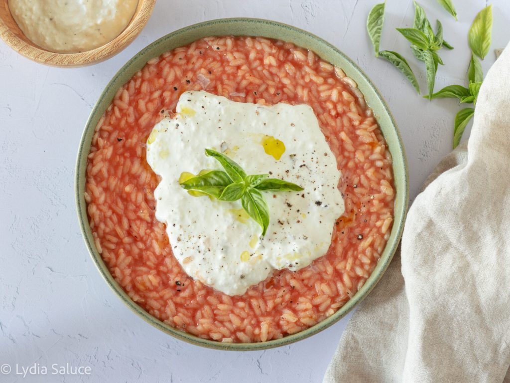 Risotto mit Tomaten und Burrata