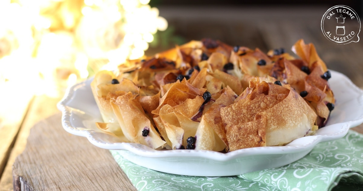 Blätterteigkuchen mit Creme in der Heißluftfritteuse