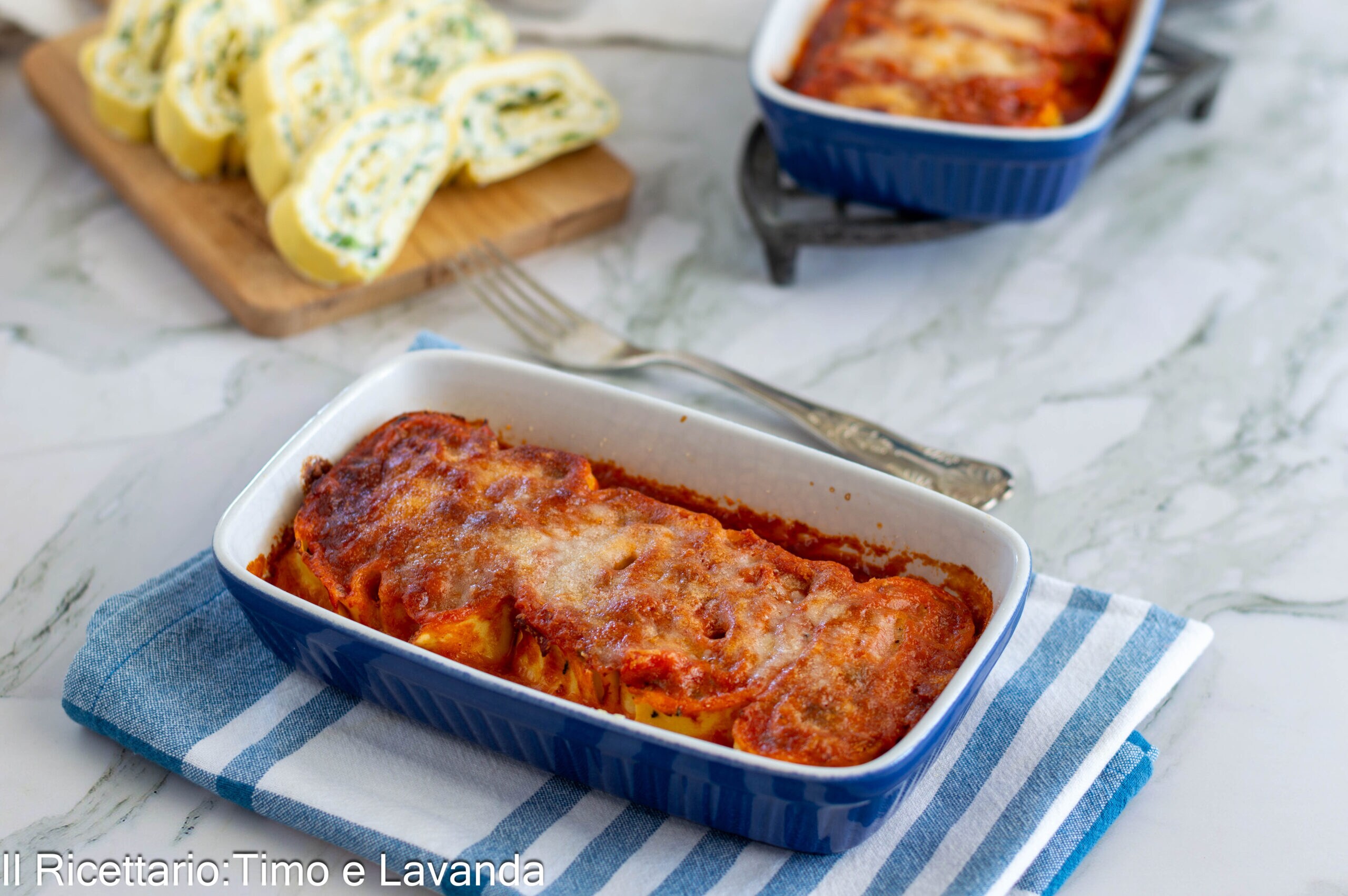 Schwalbennester mit Ricotta und Spinat