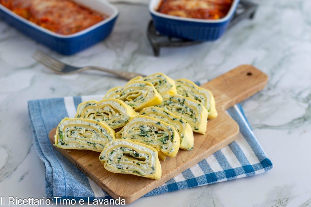 Schwalbennester mit Ricotta und Spinat