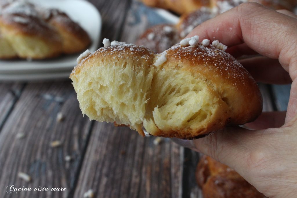 Sahne-Zöpfchen Küche mit Meerblick