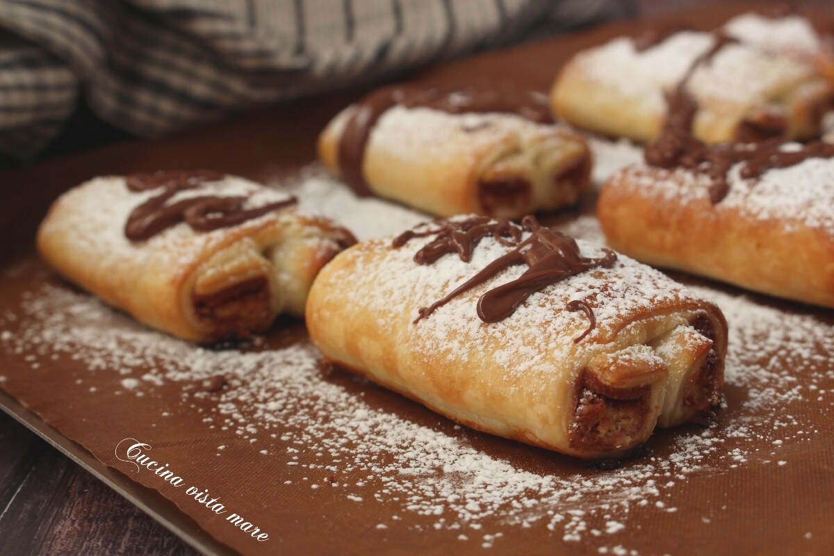 Schokoladen- und Nutella-Taschen
