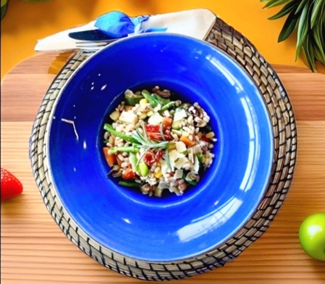 Dinkelsalat mit Gemüse