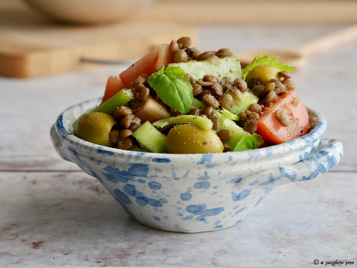 Sommerlicher Linsensalat