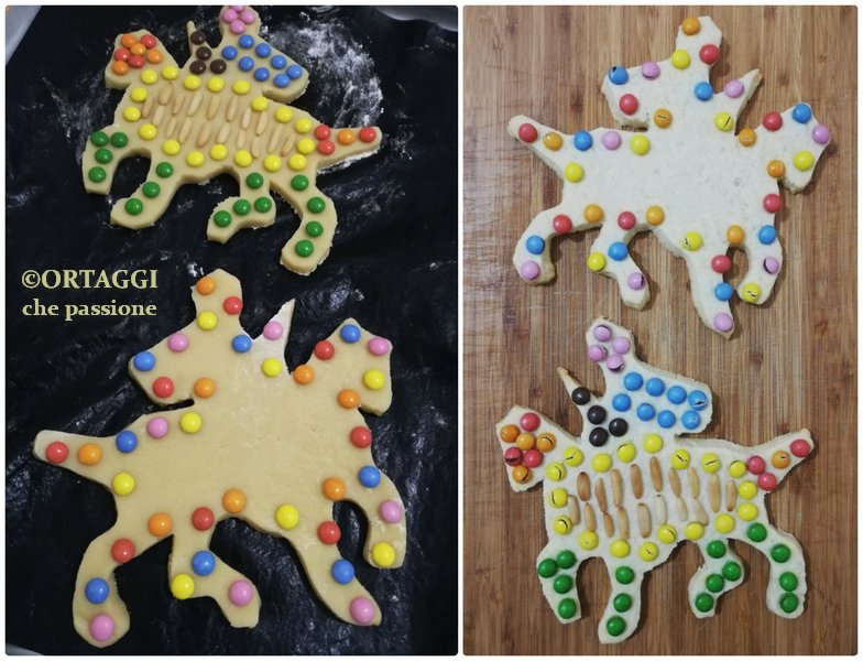 Süßgebäck San Martino dekoriert vor dem Backen