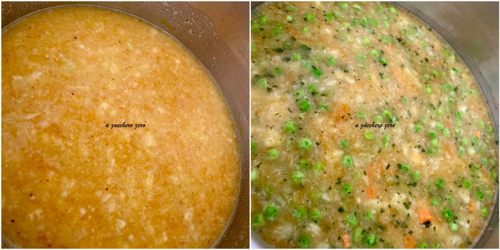 Suppe mit Erbsen und Gemüse Tutorial