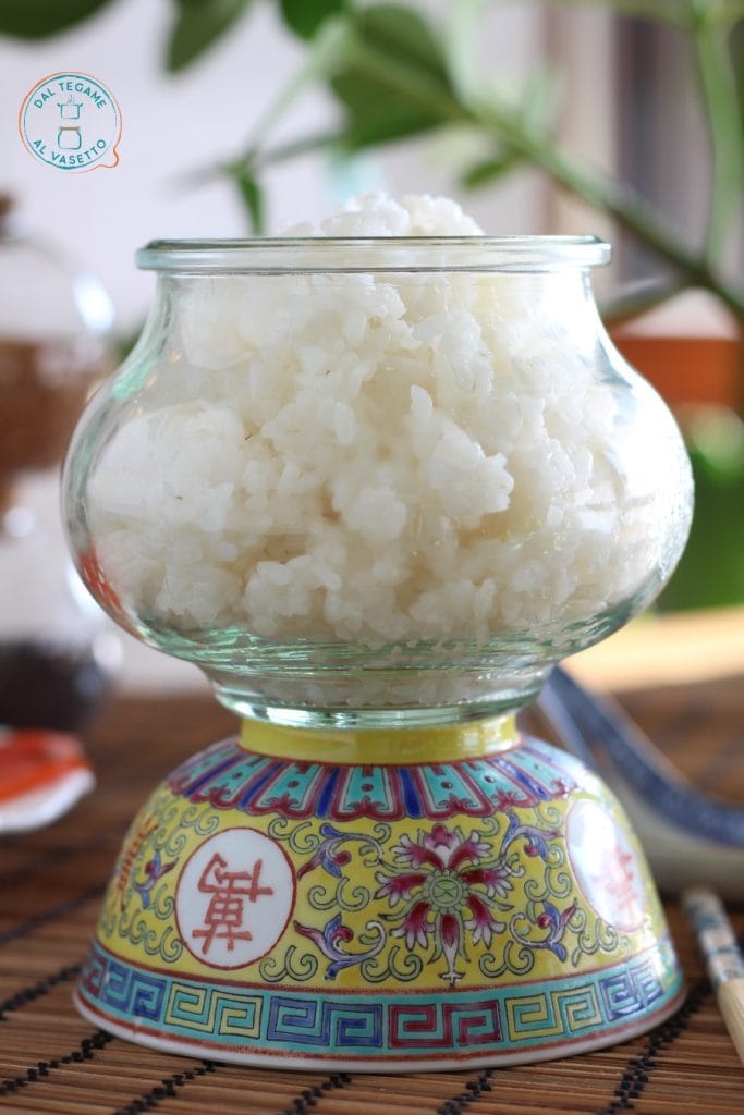 Sushi-Reis im Glas gekocht
