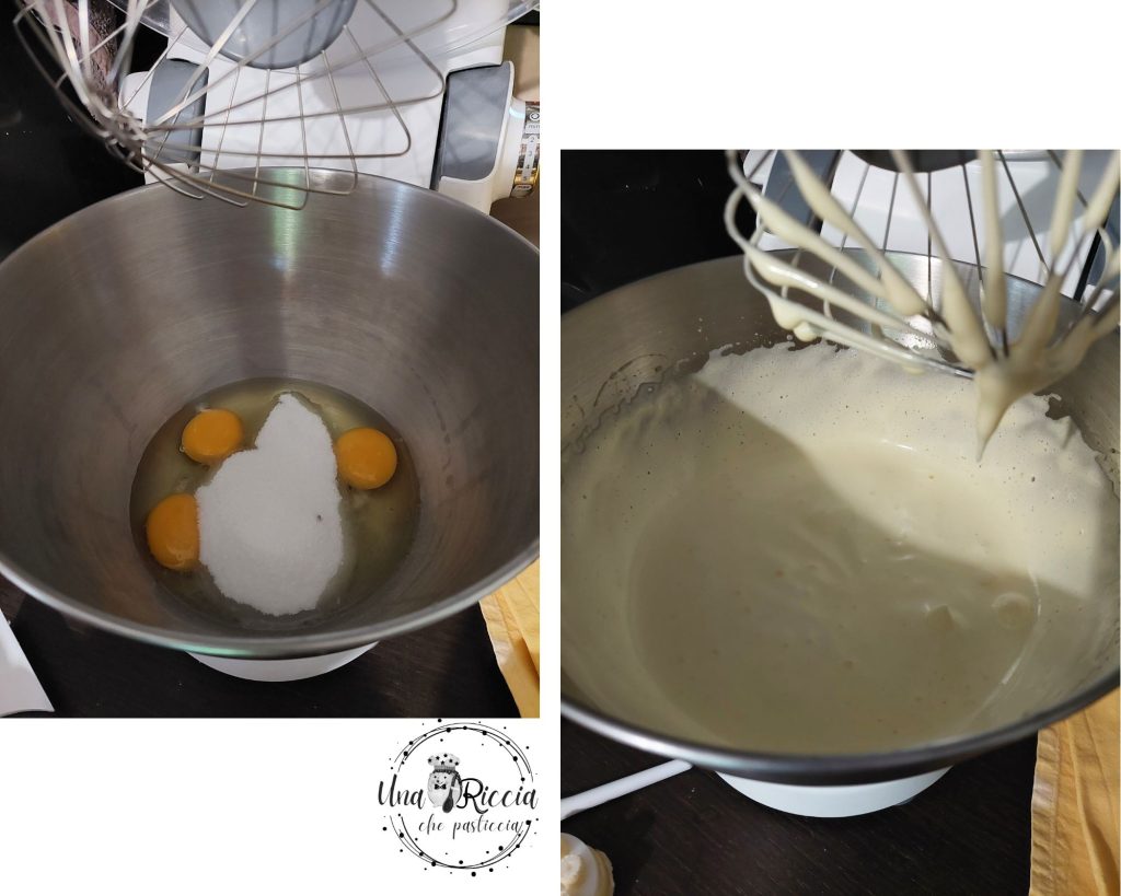 Teig Zubereitung Brownies mit Milchschokolade