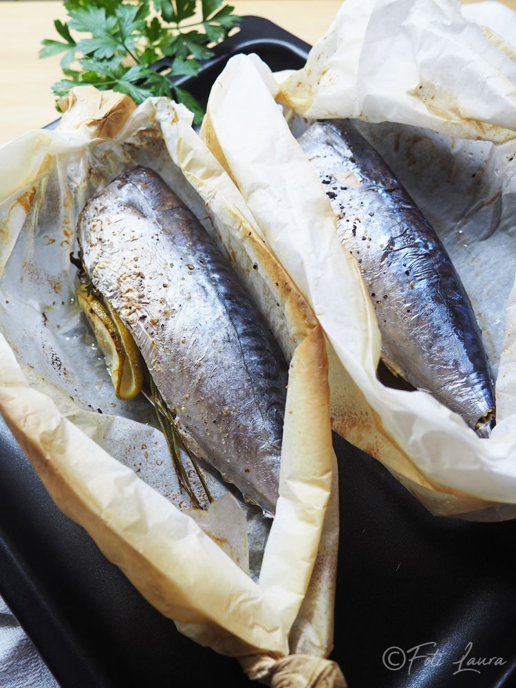 Thunfisch im Pergament