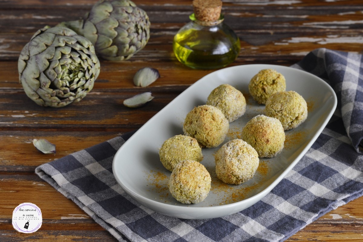 Tofu-Bällchen mit Artischocken und Curry