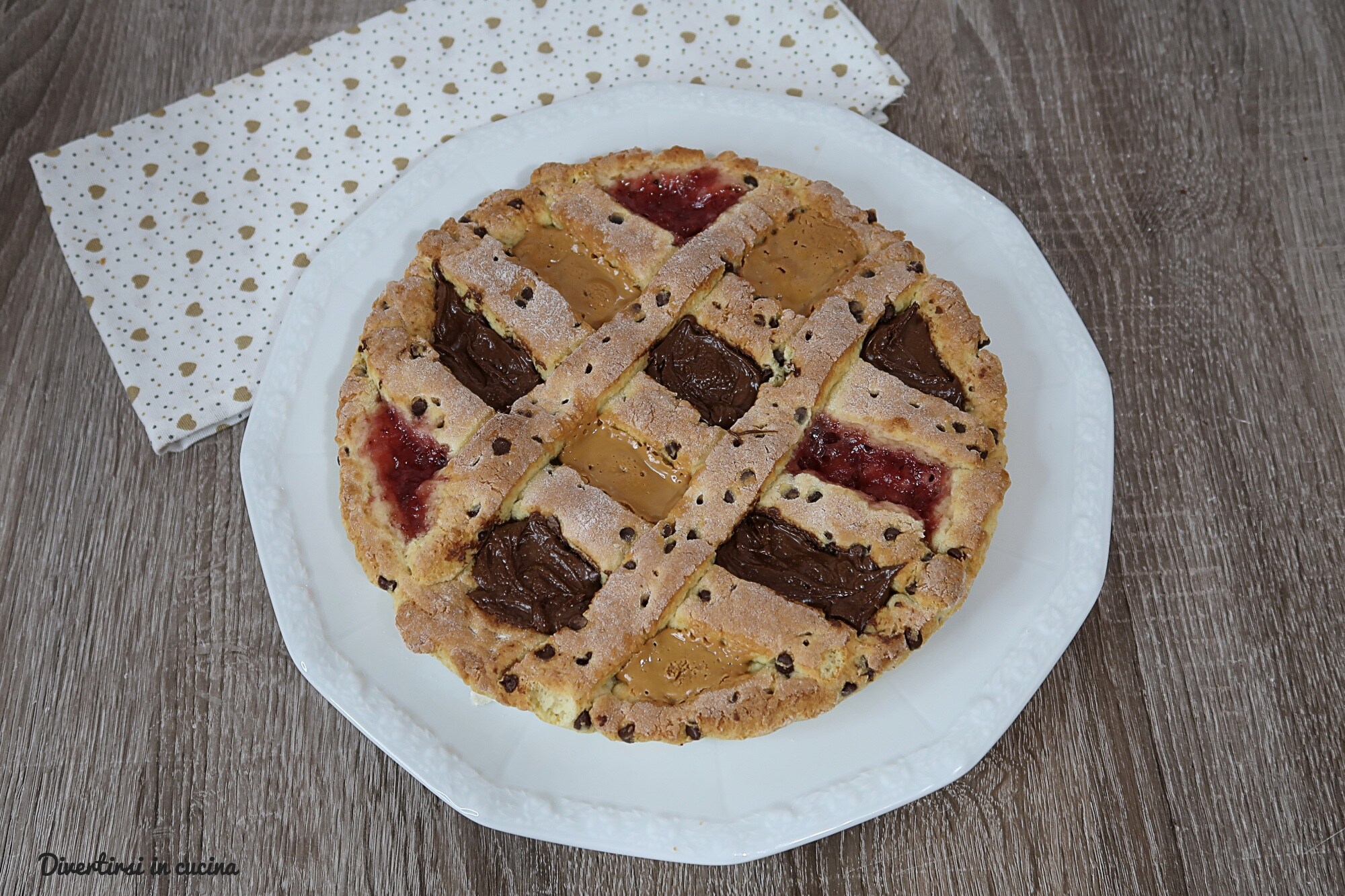 Torte mit vielen Geschmacksrichtungen