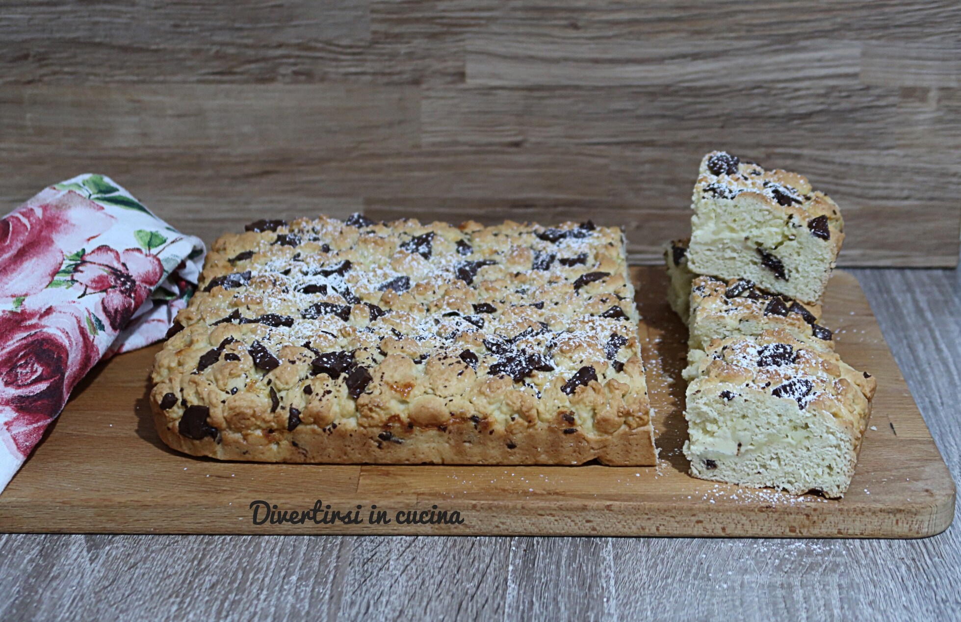 Sbröselkuchen mit griechischem Joghurt und Mascarpone