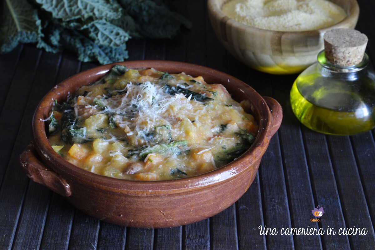 Toskanische Farinata mit Schwarzkohl