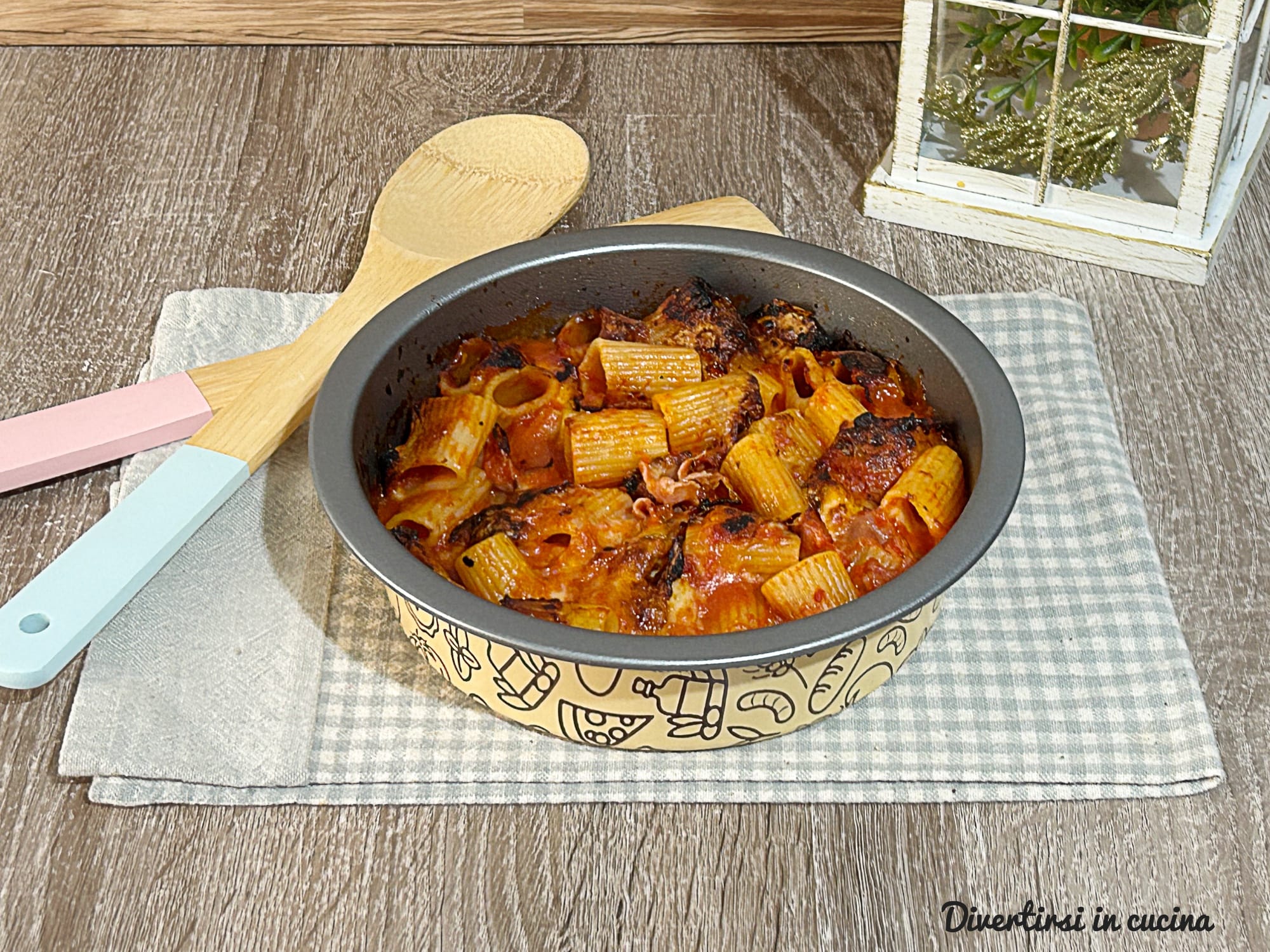 Überbackene Pasta in der Heißluftfritteuse