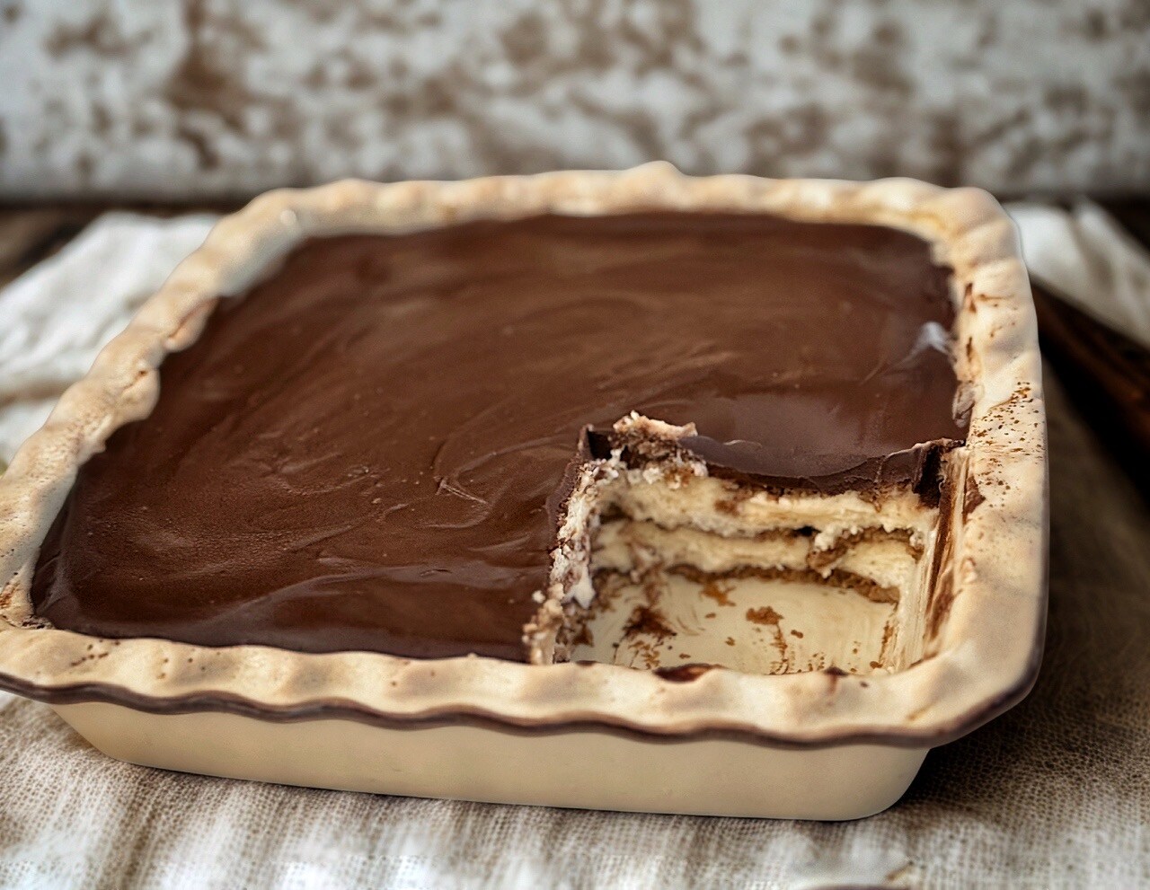 SCHOKO-KEKSKUCHEN MIT DUNKLER SCHOKOLADE