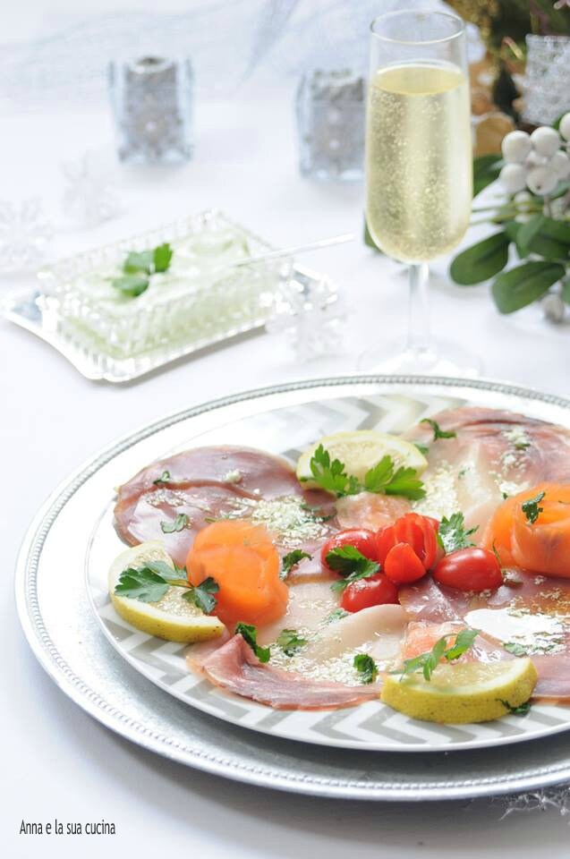 Trio von geräuchertem Fisch mit grüner Sauce