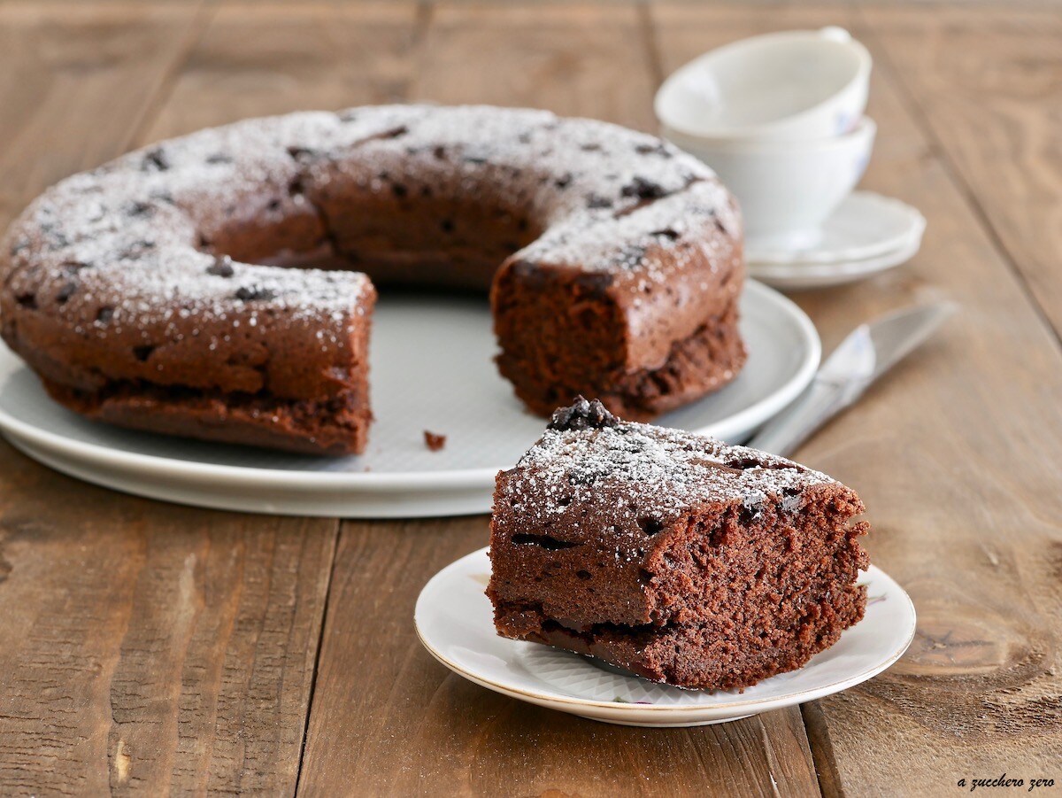 Vollkorn-Kakao-Kaffee-Ringkuchen ohne Butter, Milch und Eier