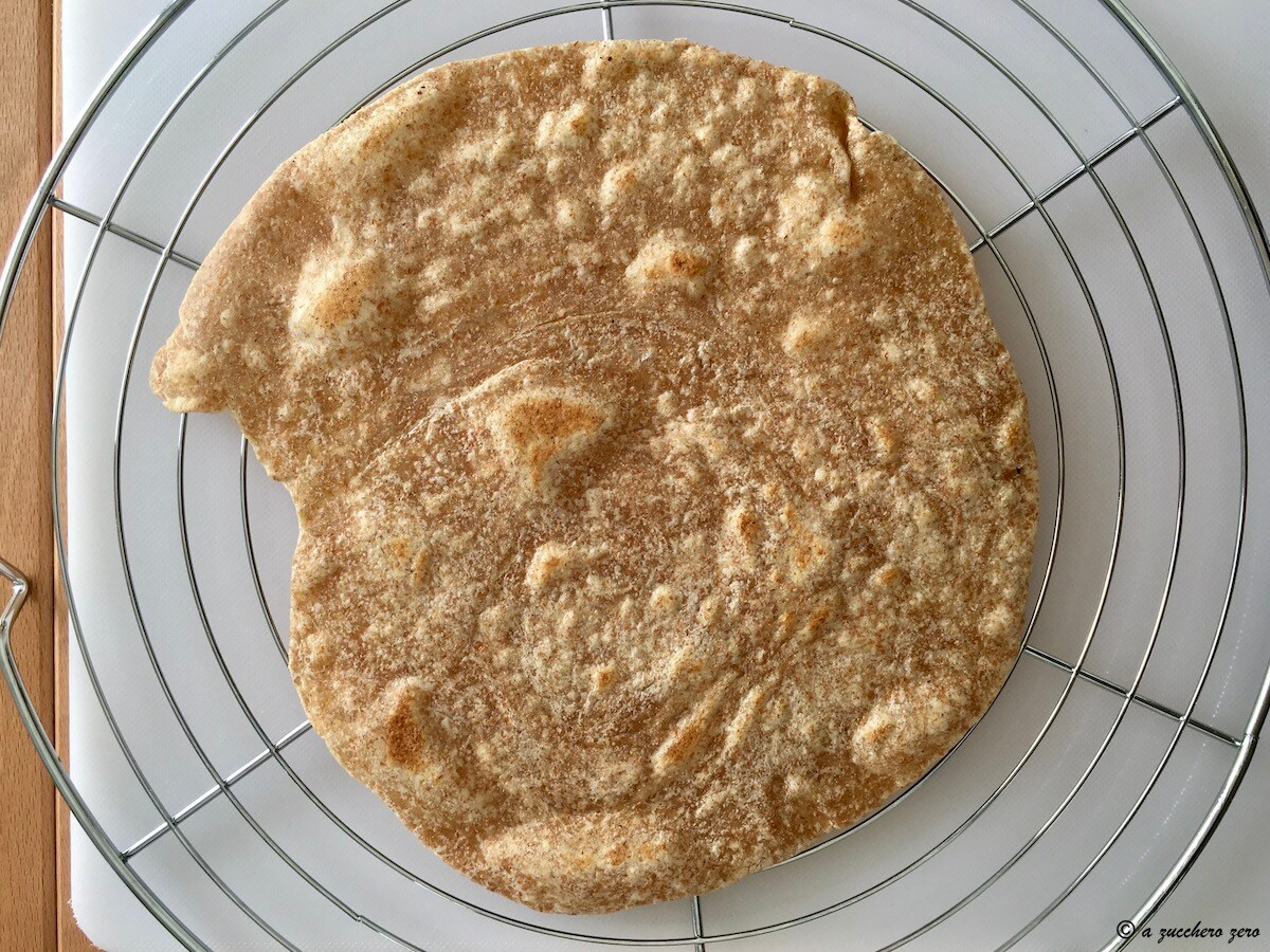 Vollkorn-Piadina light gefaltet mit Öl ohne Hefe