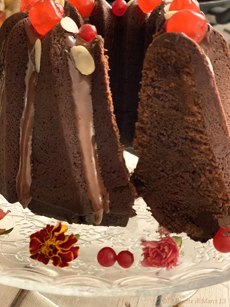 Weicher Schokoladen-Bundt-Kuchen mit Guinness-Bier Scheibe