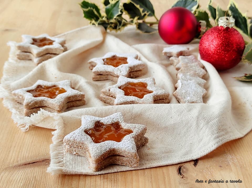 Weihnachtsstern-Plätzchen