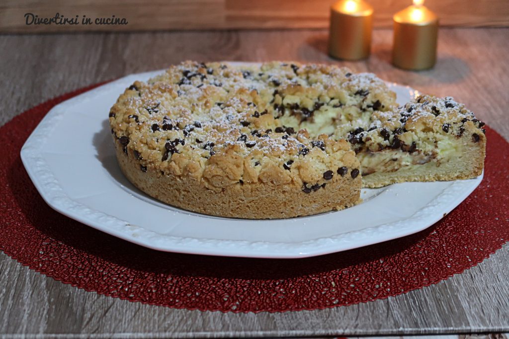 Zerbröselter Kuchen mit Zitronencreme-Aufstrich