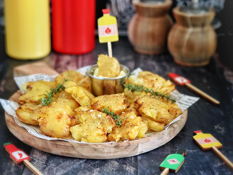 Zerdrückte Kartoffeln