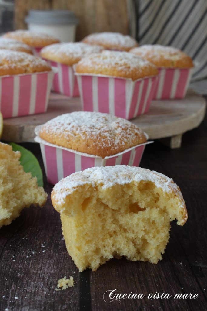 Zitronen-Sahne-Küchlein Küche mit Meerblick