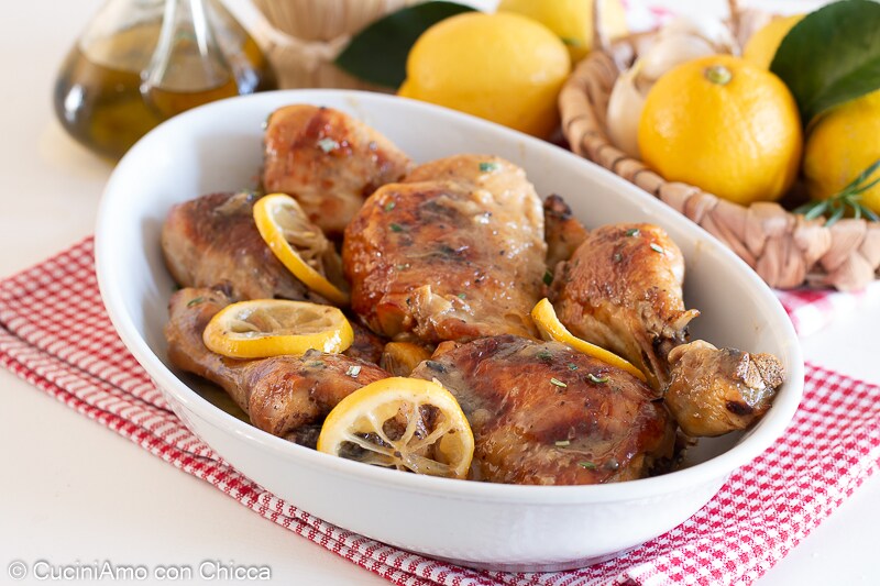 Zitronenhähnchen aus dem Ofen