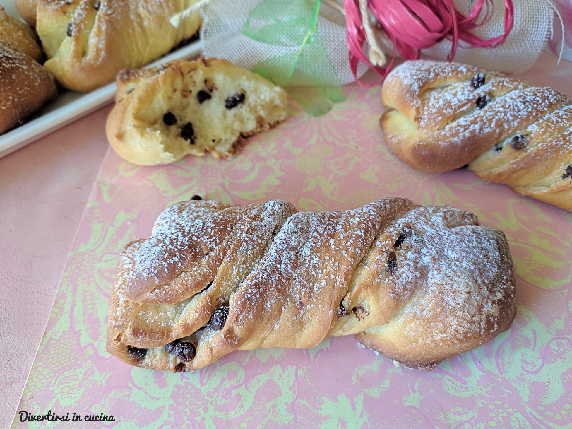 Blätterteig-Brioche mit Schokotropfen