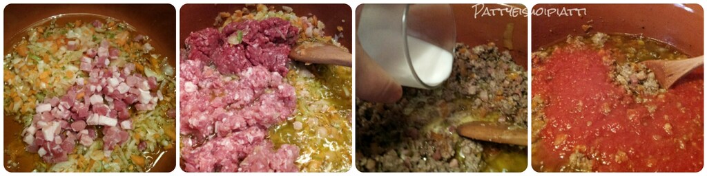 tagliatelle mit Bolognese-Ragù