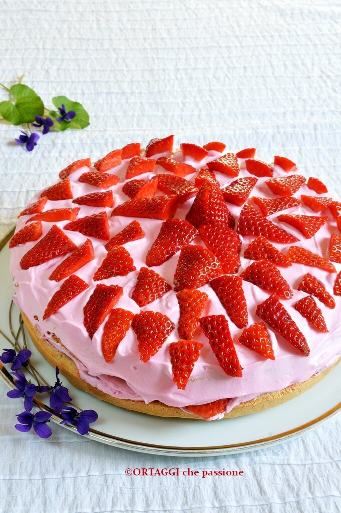 Erdbeer-Rosa-Kuchen DELIZIA