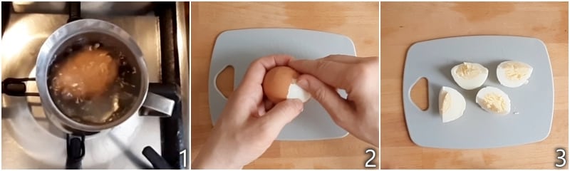 a. hart gekochte Eier für die Mayonnaise ohne rohe Eier kochen