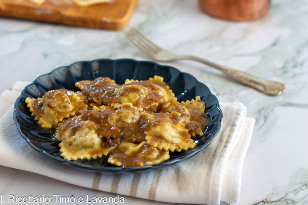 agnolotti mit Schmorbraten