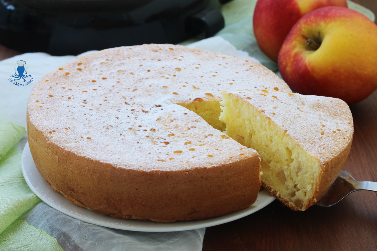 Apfel- und Joghurtkuchen im Multikocher